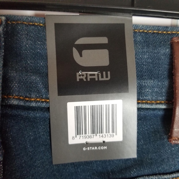 G-Star Raw 3301 Slim Straight Leg Dark Wash Jeans - Picture 4 of 7
